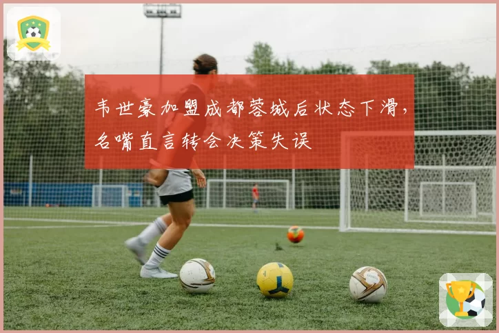 韦世豪加盟成都蓉城后状态下滑，名嘴直言转会决策失误